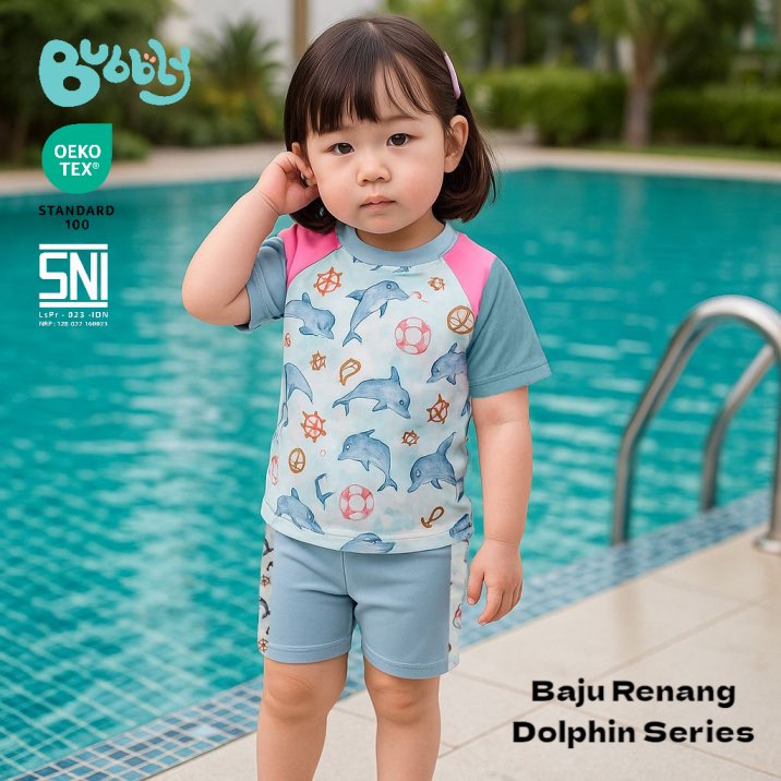 Baju Renang Motif Dolphins
